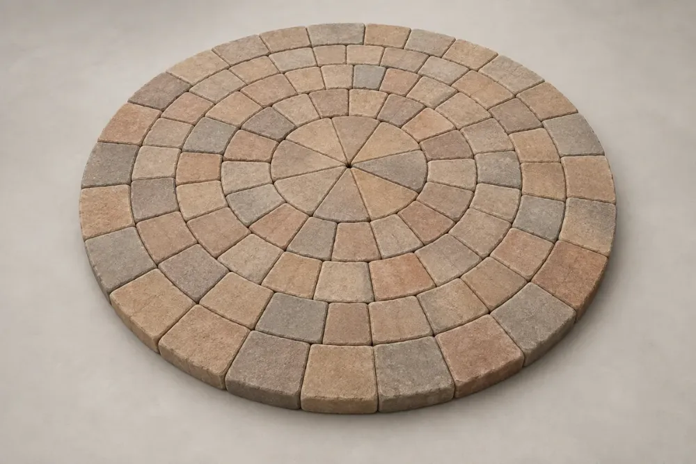 Representative Circle Kits paver layout